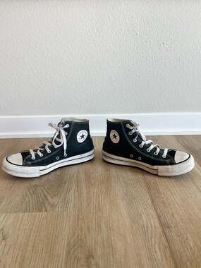Converse, Woman’s/Girls 5.5,Chuck Taylor All Star Platform High Tops,Black,Retro